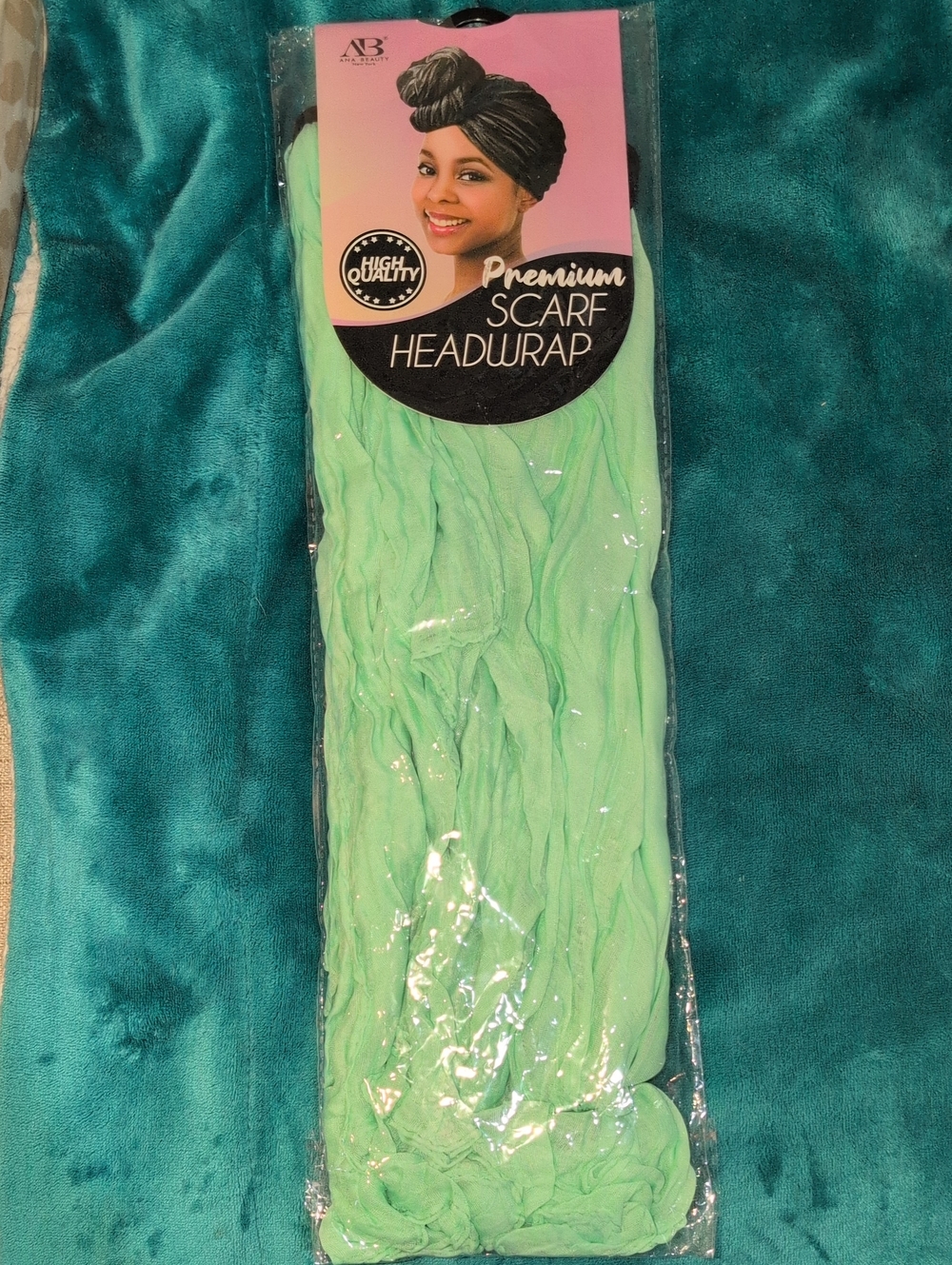 Premium Scarf Headwrap - Mint Green